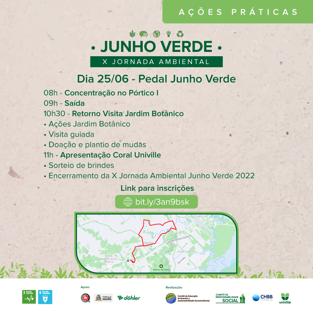 25 de junho - Ação Pedal Junho Verde - Univille